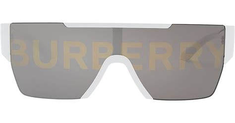 burberry sun visor|burberry white reflective sunglasses.